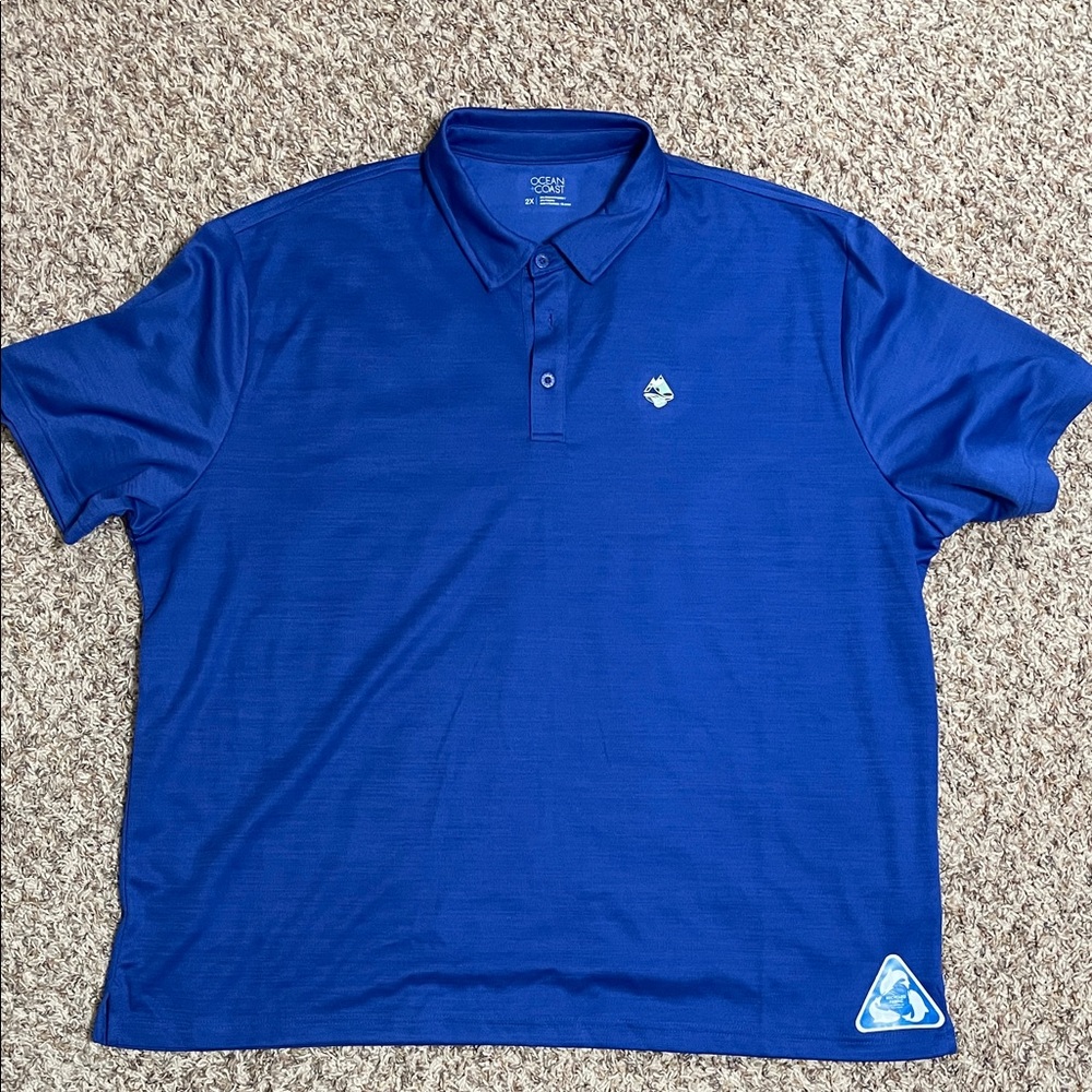 Ocean Blue Polo Shirt for Men